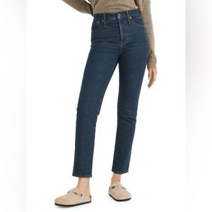 Madewell Perfect Vintage-Inspired High-Rise Jeans - Size 31 Dark Blue